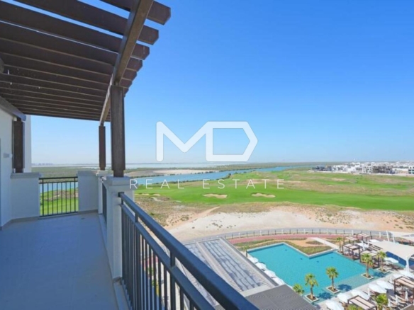 Full Golf Course View | Vacant | 3BR+Maids Room - Yas Golf Collection, Residences C, Yas Island - MD-R-123854