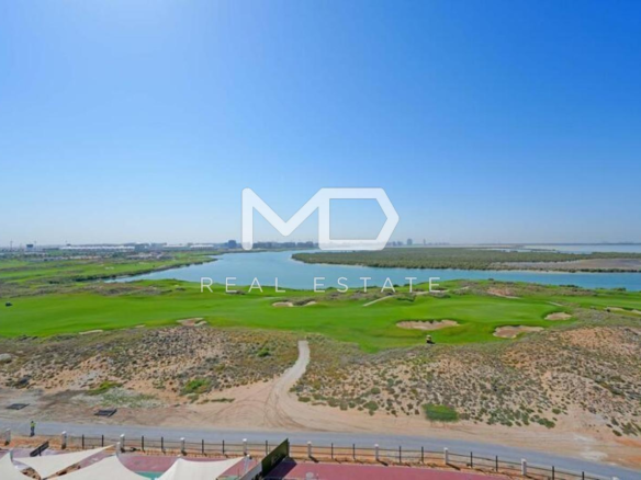 Full Golf View | Vacant | 3BR+Maids Room & Balcony - Yas Golf Collection, Residences C, Yas Island - MD-R-123855