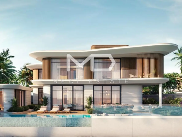 Single Row | 5BR+M Villa | Waterfront Mansions - Yas Riva, Yas Island - MD-S-124955